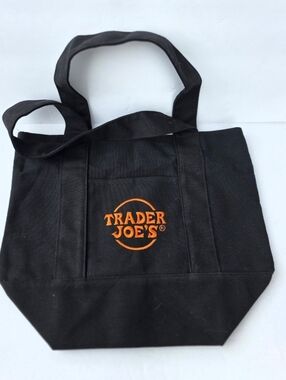 Trader Joe’s 2025 Black Mini Canvas Tote Bag Reusable Shopping Limited Edition